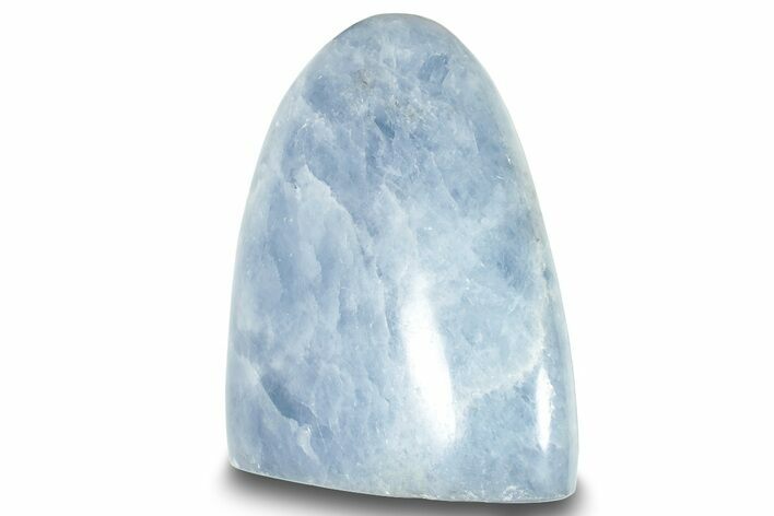 Polished, Free-Standing Blue Calcite - Madagascar #250781